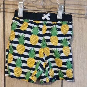 Pineapple Print Baby Swim Shorts